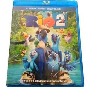 Rio 2 Blu-ray DVD Movie Blue Sky Kids Film Animated Cartoon Parrot Family Night